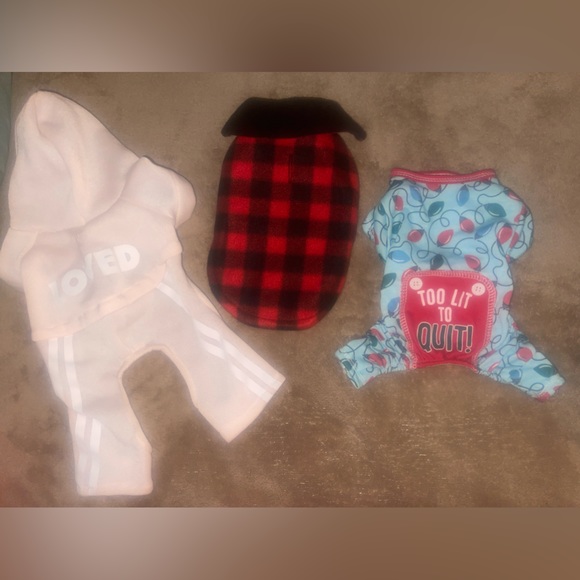 SOLD——Pet clothes, lot of pet clothes, dog clothes, bundle
